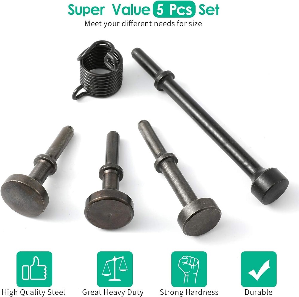 Heavy-Duty Durable Versatile Smoothing Pneumatic Air Hammer Chisel Bits Kit