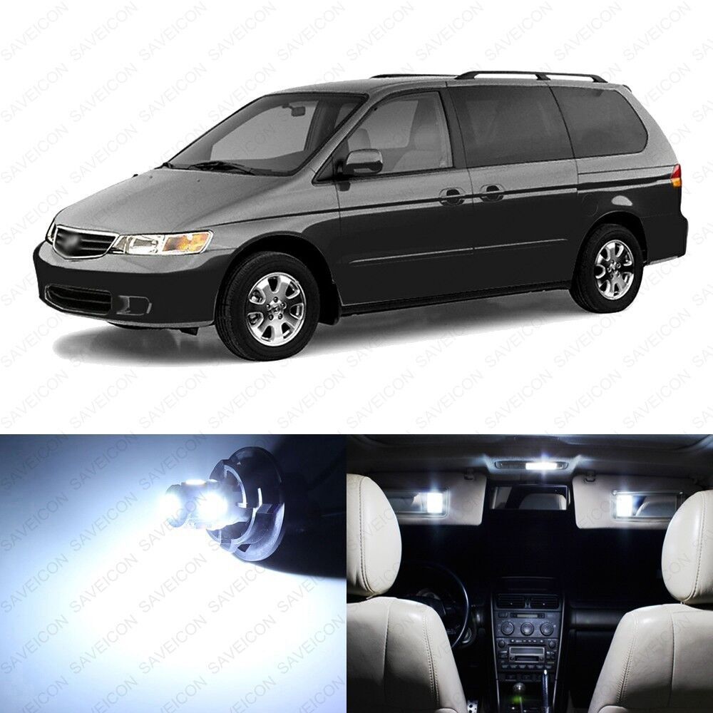 13 x White LED Lights Interior Package Kit for Honda Odyssey 1999 - 2004 + TOOL