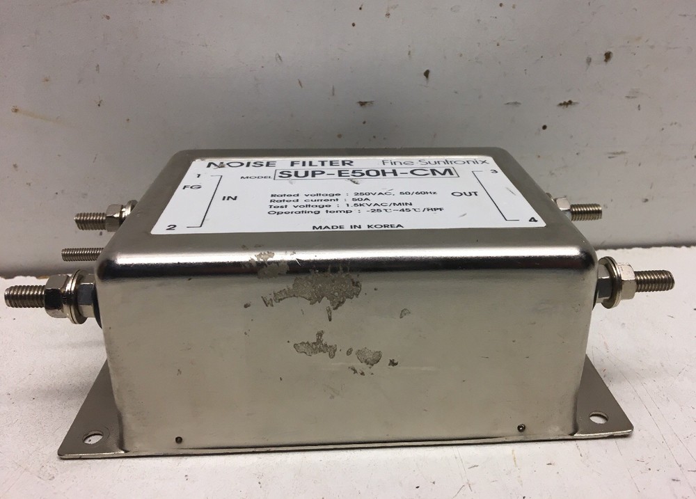 Fine Suntronix SUP-E50H-CM NOISE FILTER, USED
