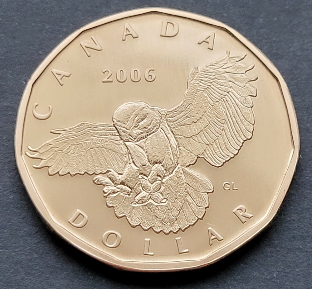 ***  CANADA   LOONIE  2006  ***  SPECIMEN  ***  SNOWLY  OWL  ***