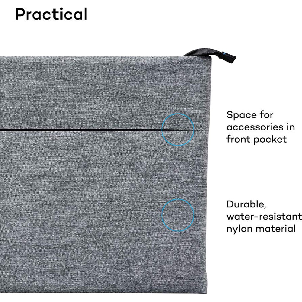 Wacom ACK52701 Soft Carrying Case for Tablets, Medium, Gray