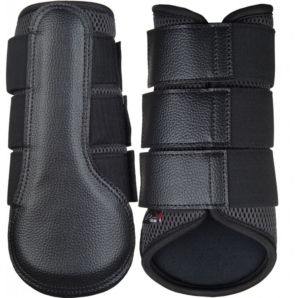 HKM Breath Protection Boots - Dark Grey/Black - Medium