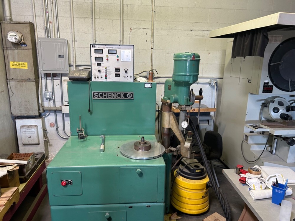 Schenck Single Plane Vertical Balancer with Drill Press