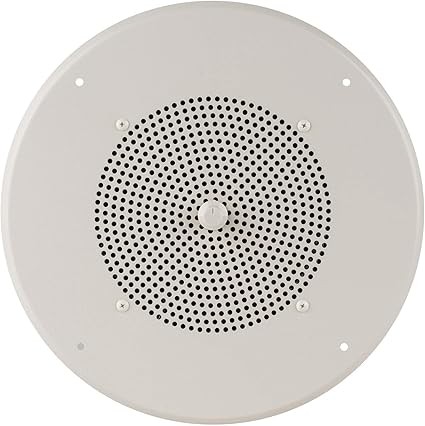 Speaker with Bright White Grille