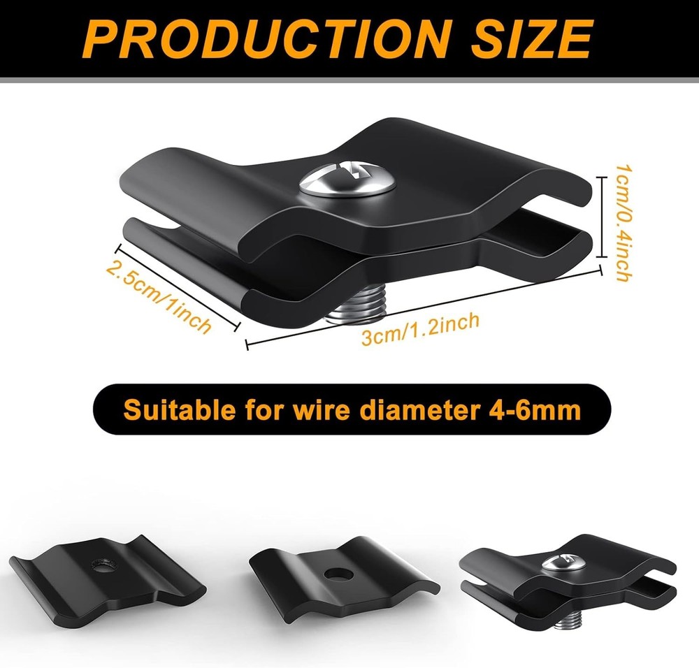 18 Pcs Gridwall Joining Clips Black Wire Grid Panel Connectors for Wall Grid ...