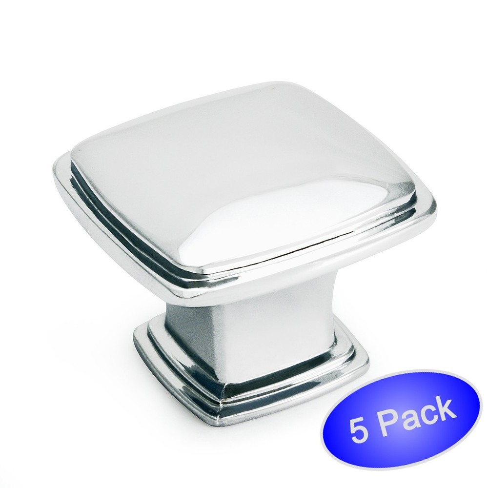 *5 Pack* Cosmas Cabinet Hardware Polished Chrome Knobs - #4391CH