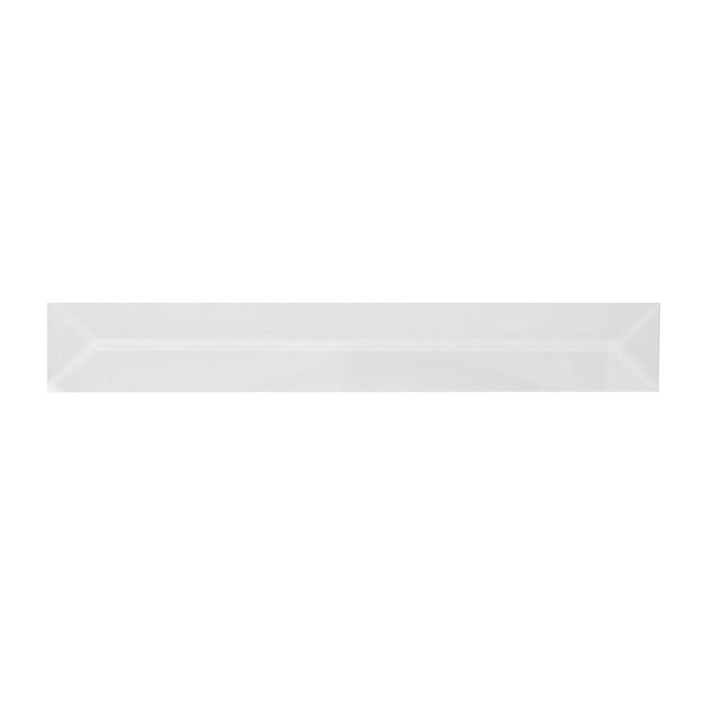 1"x 7" Clear Rectangle Glass Bevel  10Pack