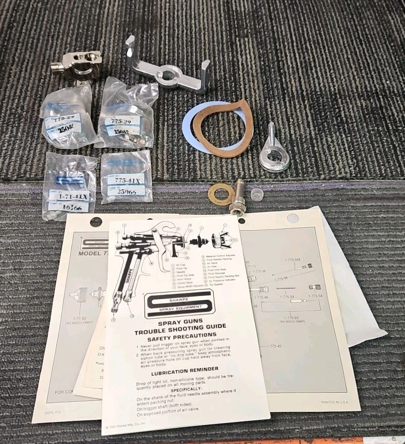 Sharpe System Spray Gun Combo 9100 - Includes 775PI-MO-70 & 775PI-CC-70