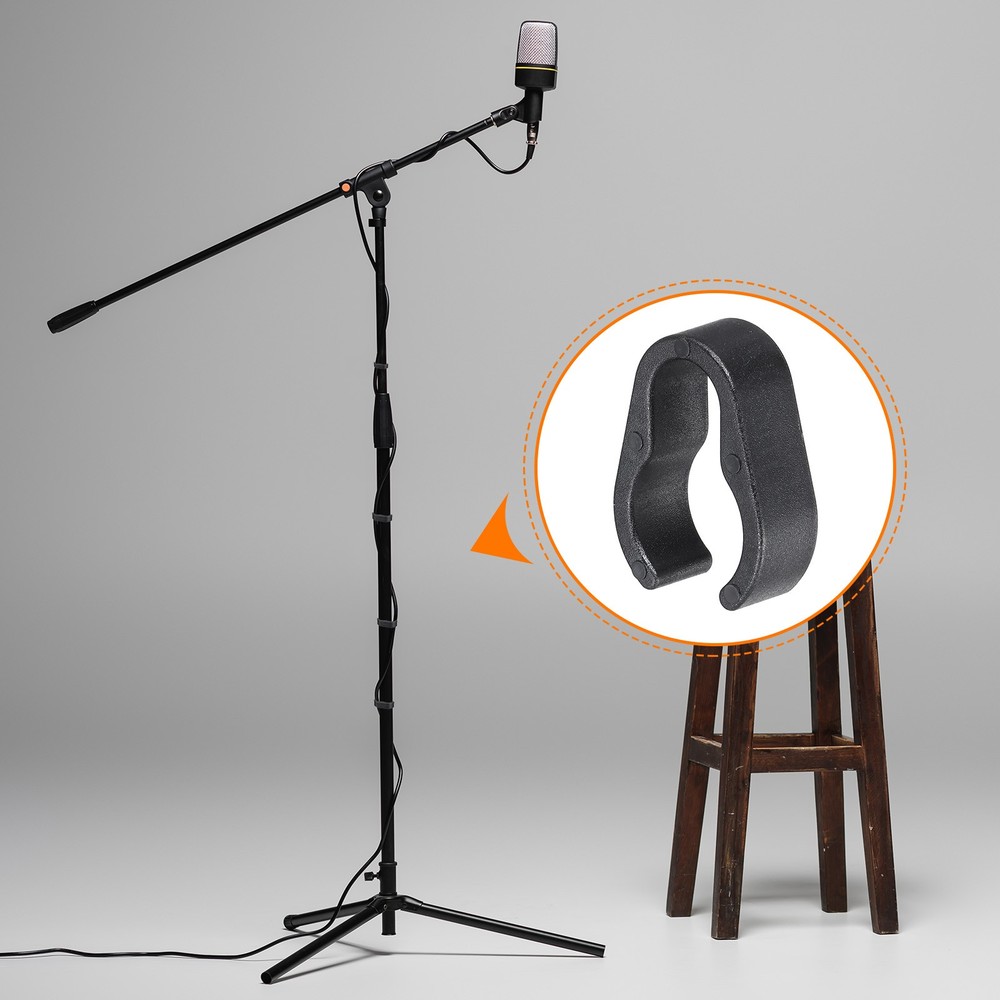 30Pcs 19mm Microphone Cable Clips Universal Microphone Stand Cable Clips