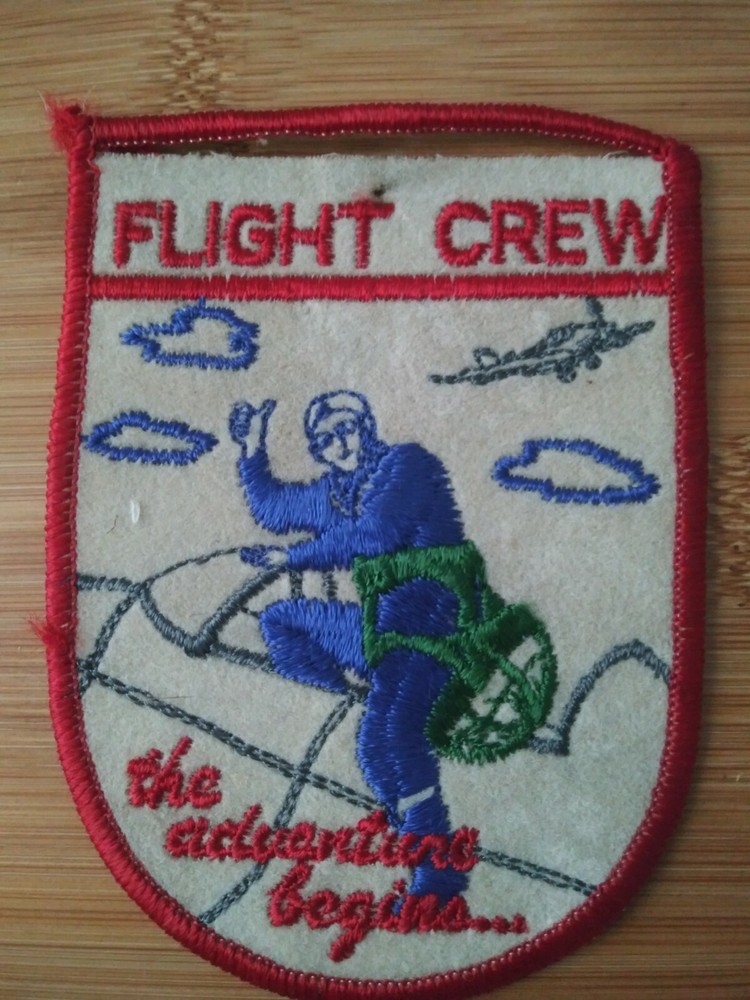 Vintage Flight Crew The Adventure Begins... Patch