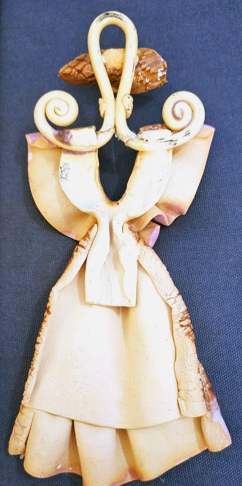 Unique 7" Decorative Pottery Abstract Lady Silhouette