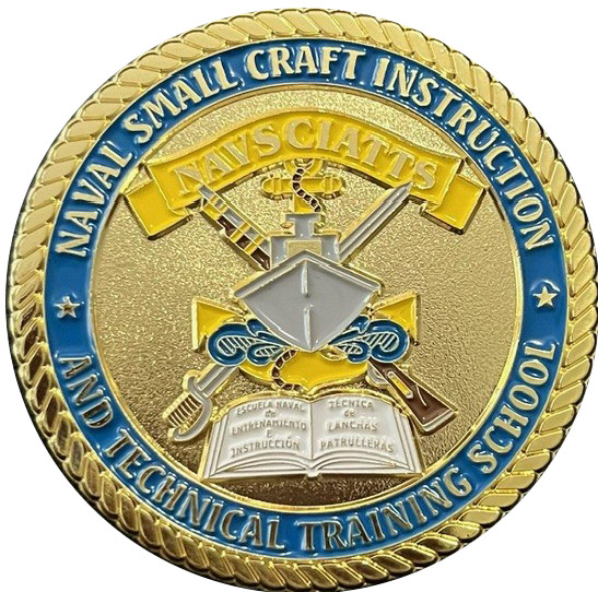 NAVSCIATTS COMMAND ORIGINAL COMMAND COIN ~ 2"