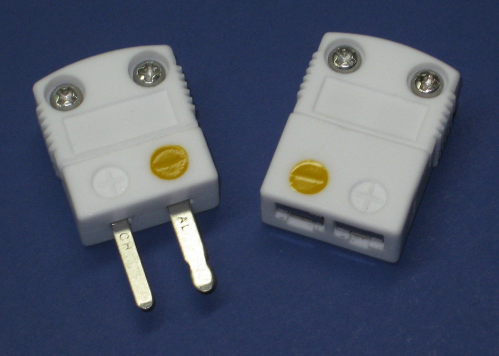 Ultra High Temperature Ceramic Miniature Mini K-Type Thermocouple Connector Set