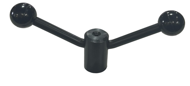 Morton 2 Offset Arms, Black Oxide, Blank Clamping Handle CH-16