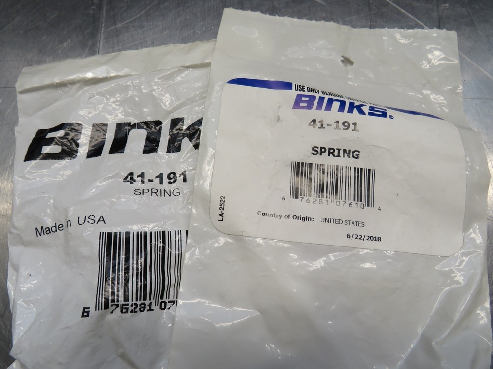 Binks 41-191 Spring Lot of 2!