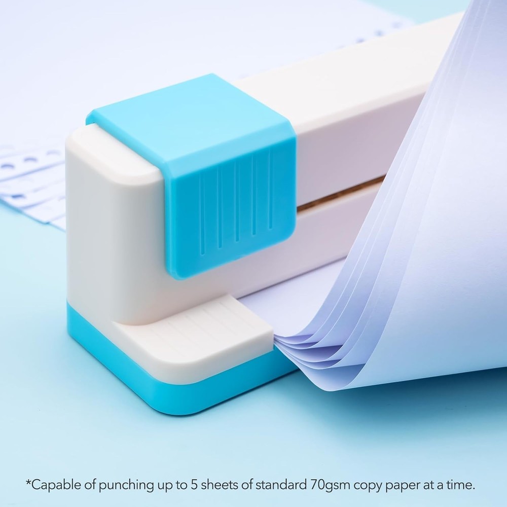 30 Holes Binding Punch - Adjustable Multi-Hole Puncher for Notebooks & Planners