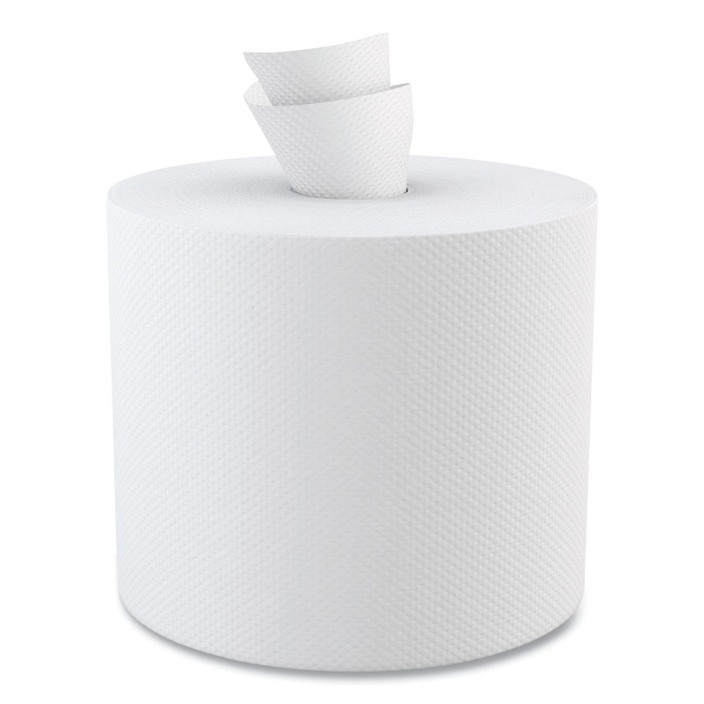 Center-Pull Commercial Hand Towels, 2-Ply, 6 Rolls, 600 Sheets per Roll, White