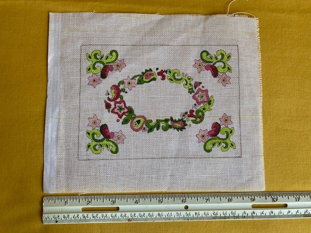Floral Needlepoint canvas - very pretty!