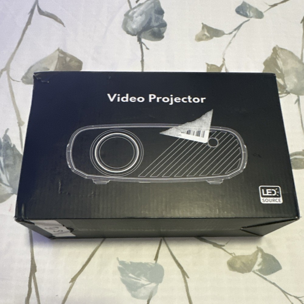 LED Video Projector Desktop Black