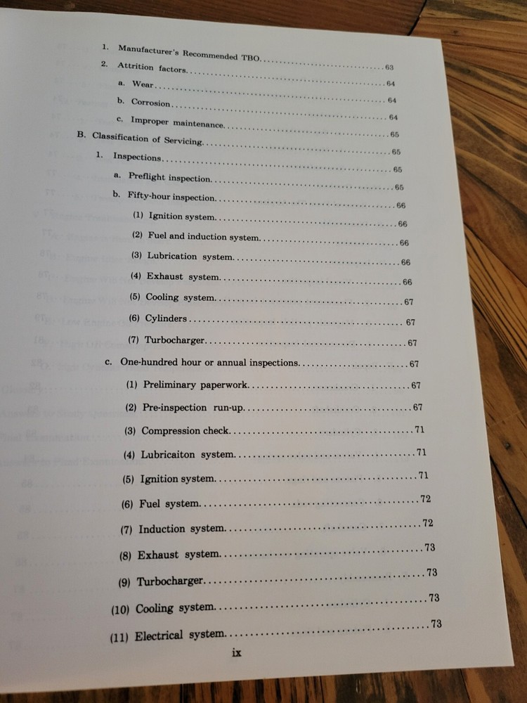 1985 Aircraft Reciprocating Engines Training Manual