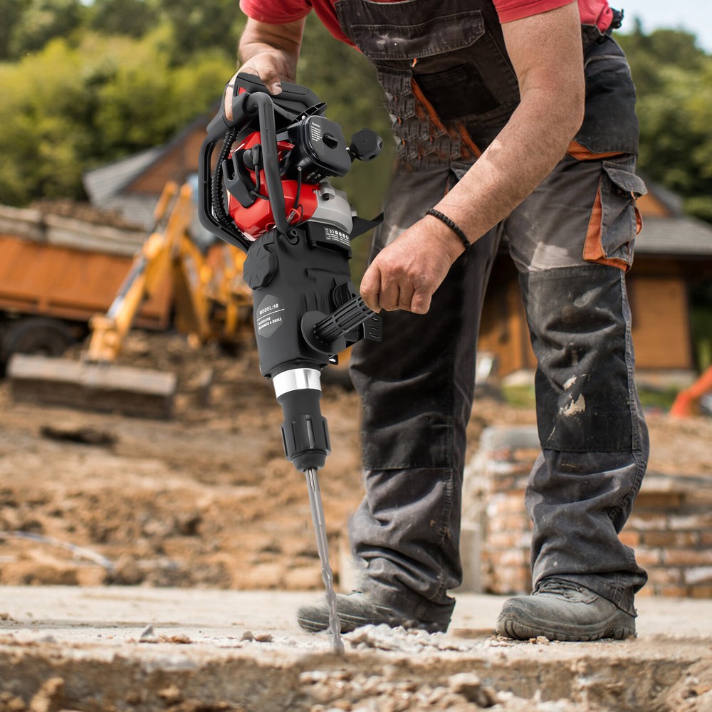 3-in-1 Concrete Tool, 1200W, 32.7CC, Hammer, Drill & Pick Functions