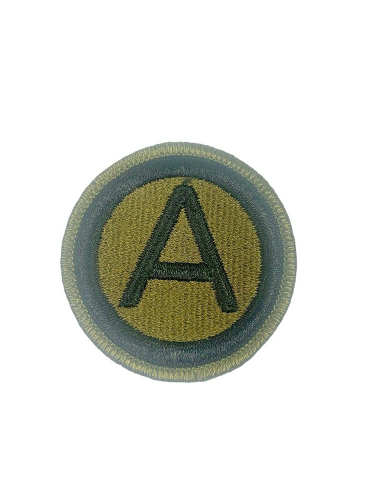 Original WW2 US 3rd Army Uniform Sleeve Shoulder Patch Green