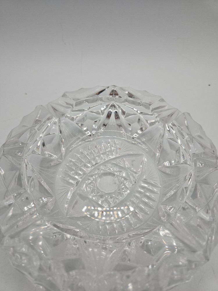 VTG. Clear Etched Glass Cigar Ashtray