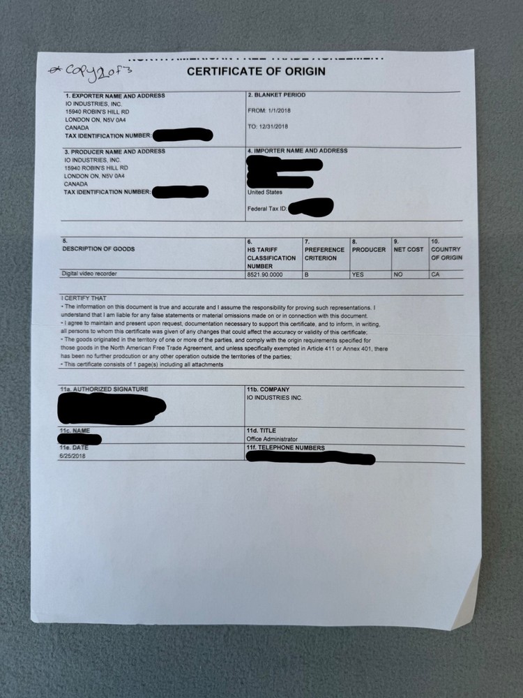 IO Industries DVR Express CORE 2 CXPLUS – Multi-Camera Recorder Module – Tested