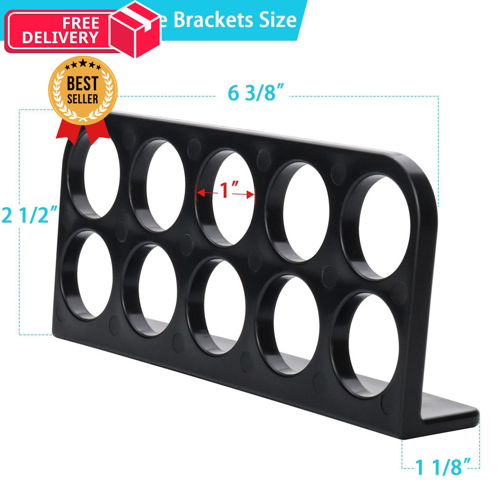 20Pack Cable Chase-Wire Bracket,Cable Support Wire Bracket 20 Pack, Black