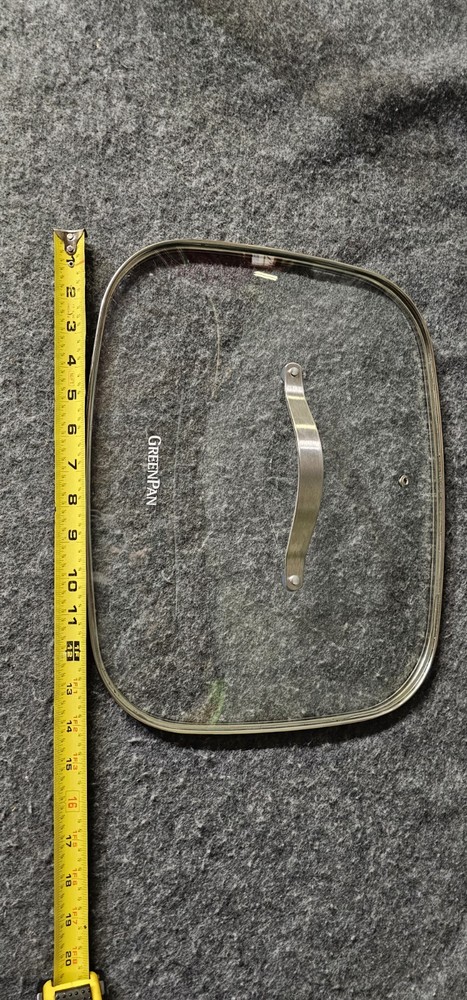 Greenpan Replacement LID ONLY Tempered Glass Stainless Handle Rectangle cooking