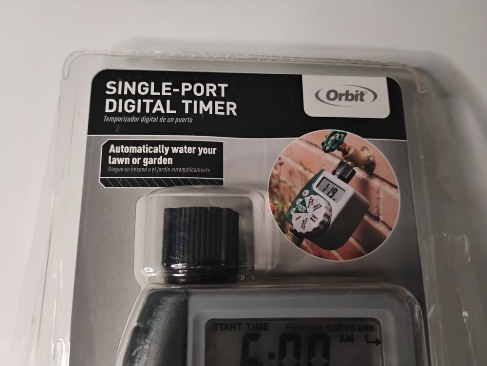 Orbit Single Port Digital Timer Automatic Watering 56158 - Open Box