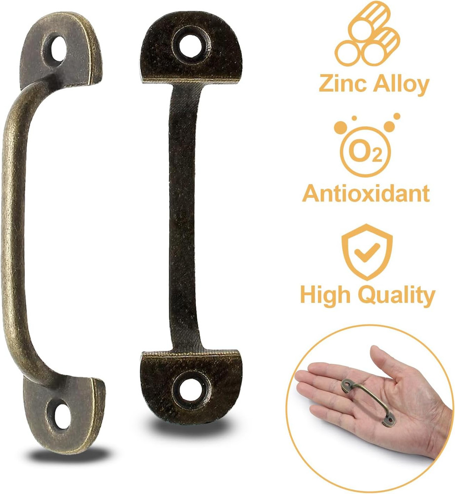20Pcs Small Drawer Handles Vintage Cabinet Pulls, Bronze Gate Pulls Antique Cupb