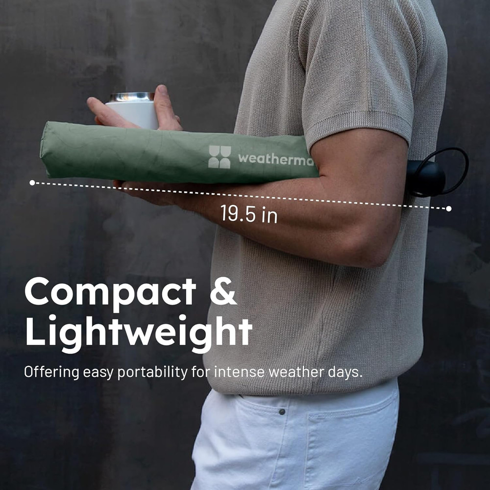 Premium Collapsible Travel Umbrella - Windproof, Compact, Easy Auto Open - Resis