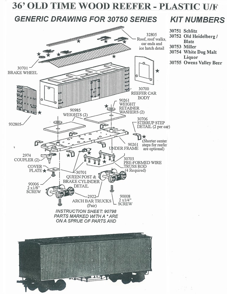 RCR - HO 36FT BOXCAR - PACIFIC ELECTRIC 3303