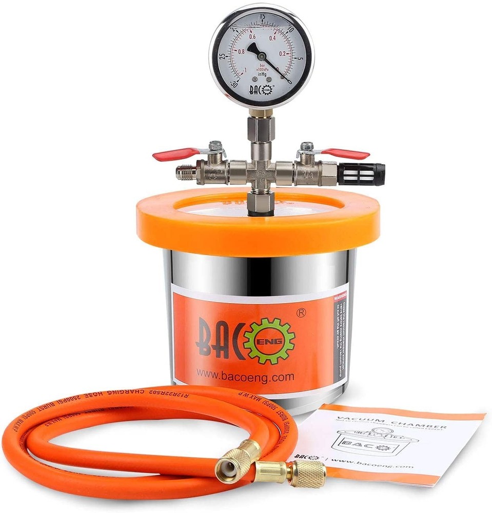 BACOENG Universal Vacuum Chamber Series: Standard 1.2 Quart