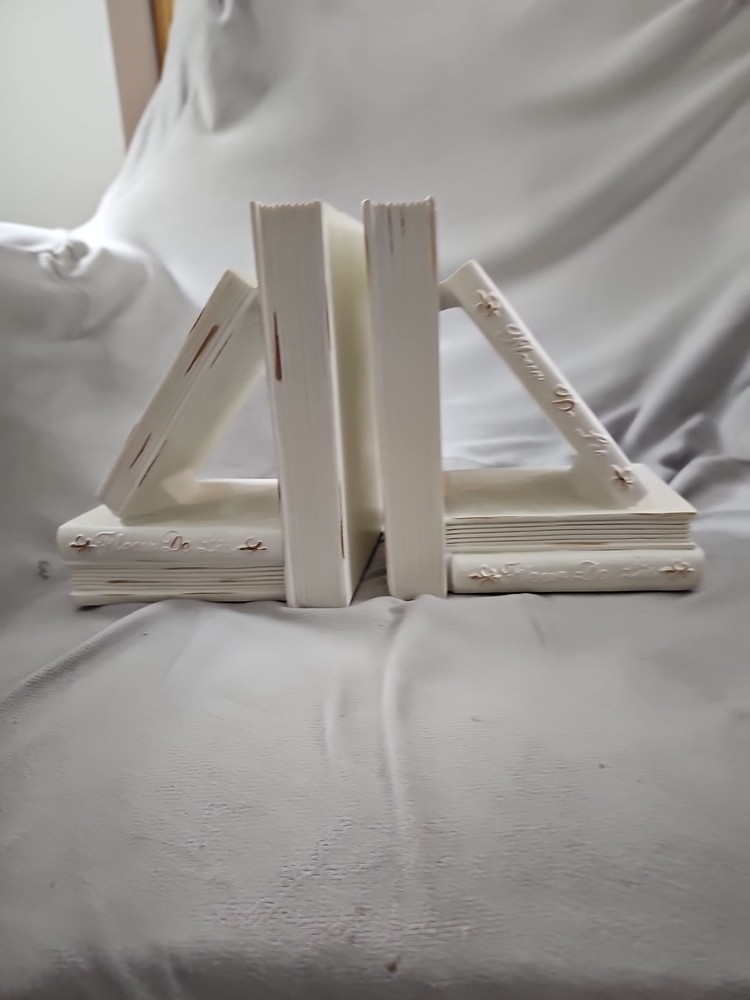 White Paris Bookends