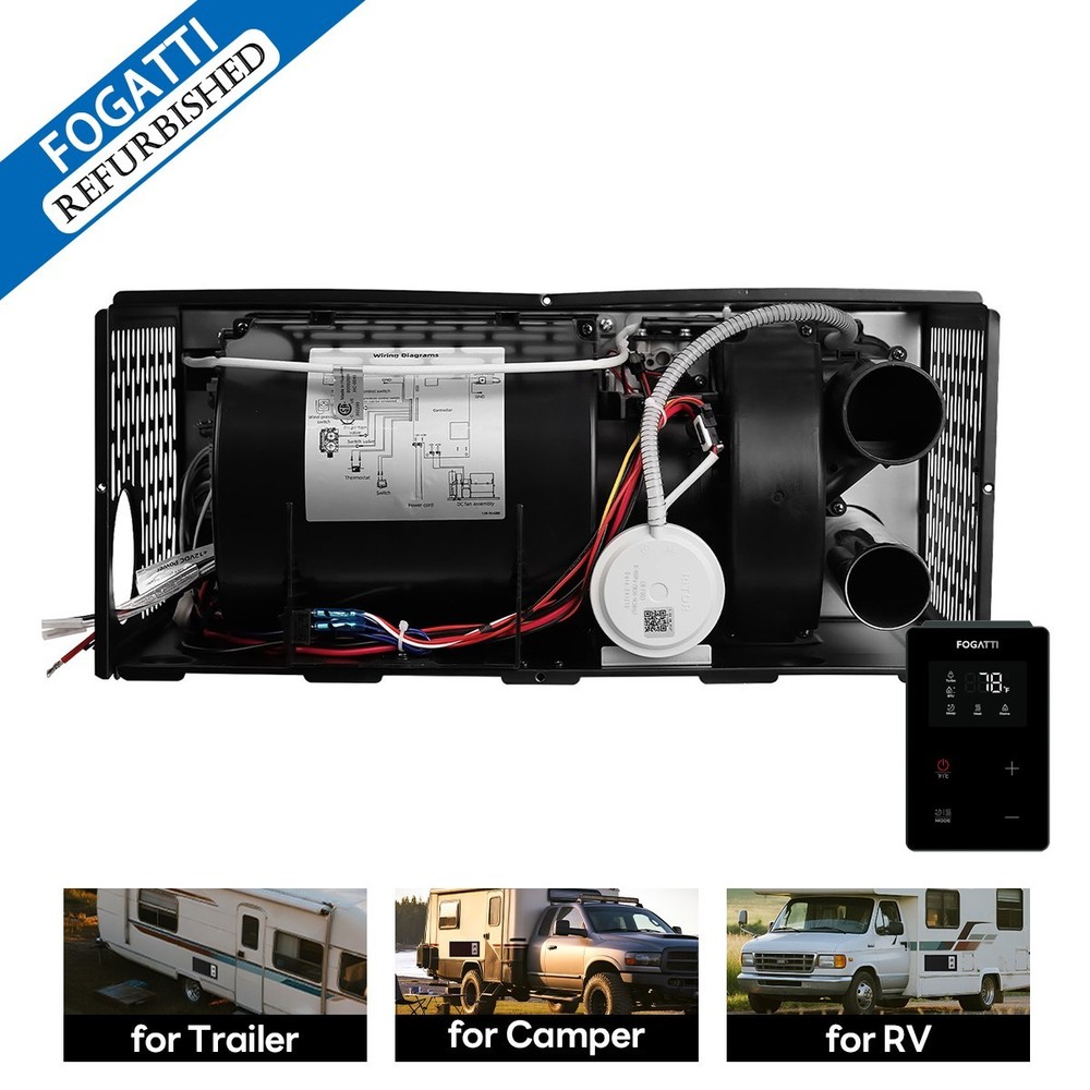 FOGATTI Ducted RV Camper Motorhome Trailer Furnace 35,000 BTU With Thermostat