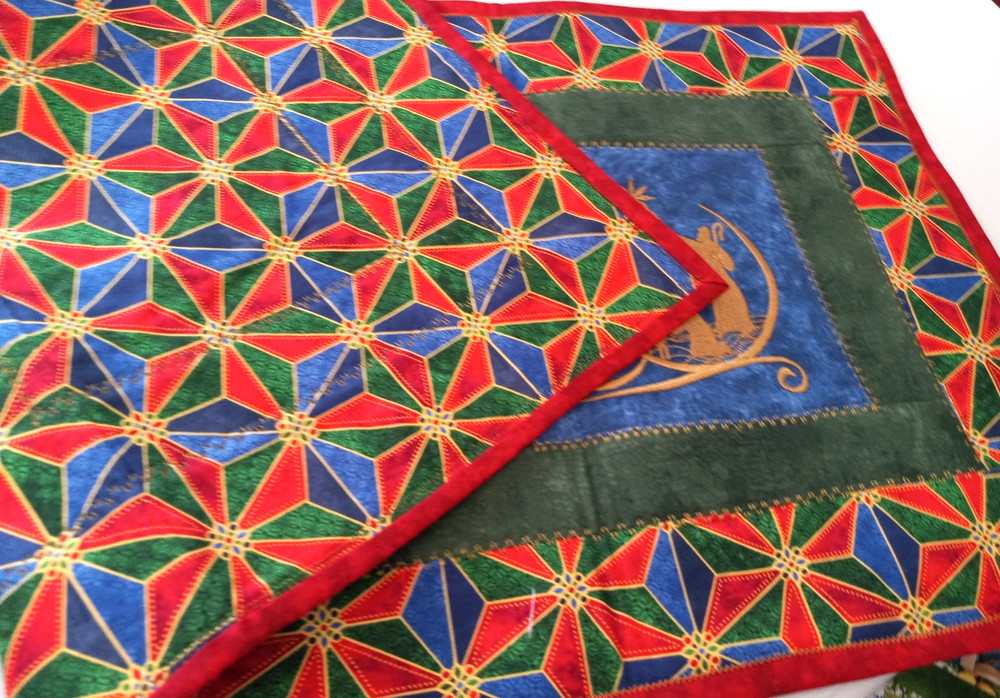 Tablerunner Handmade Quilted Christmas Nativity