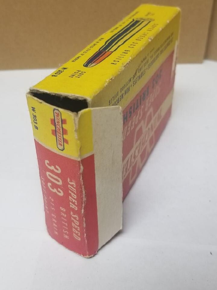 Vintage Empty Winchester 303 British Box