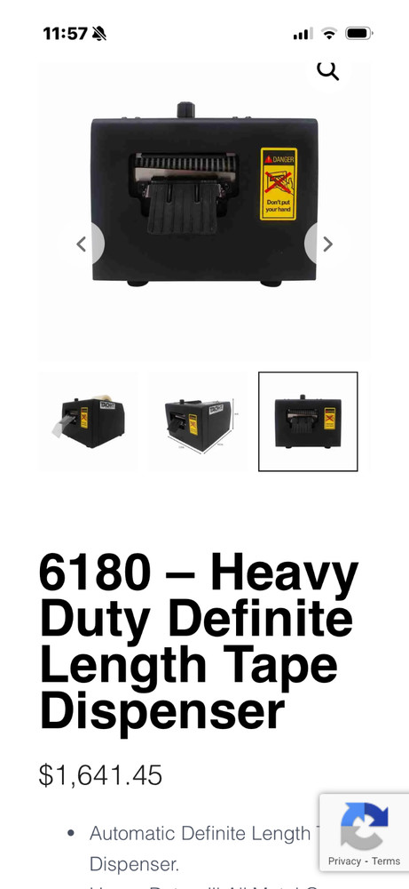 Tach-It 6180 Tape Dispenser