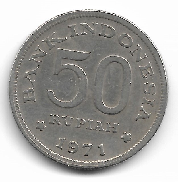 Indonesia 50 Rupiah 1971 KM# 35