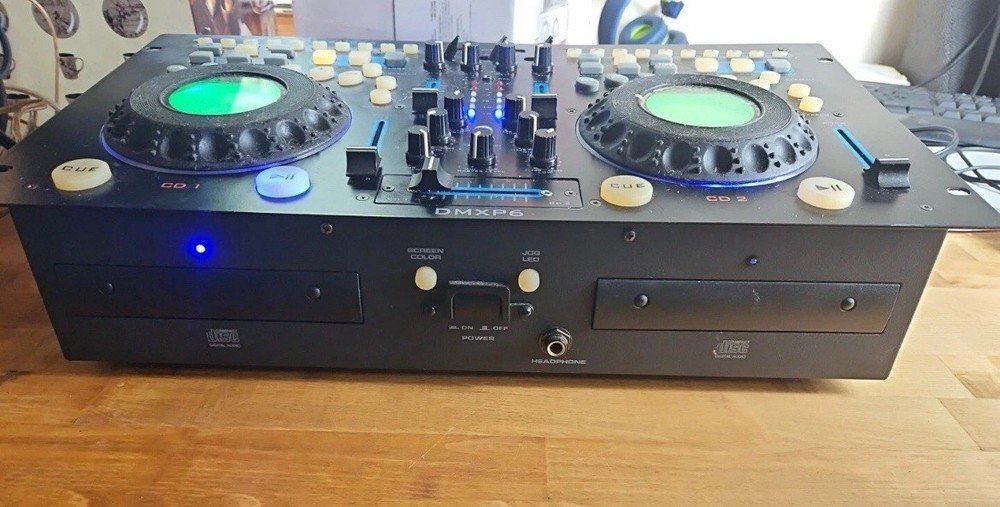 Technical Pro DMXP6 Double CD Mixer with USB, Scratch and BPM