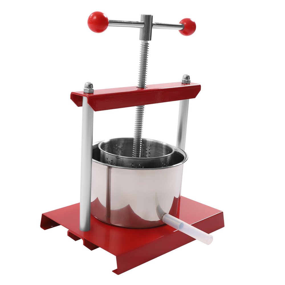 Cheese Tincture Herb Fruit Wine Manual Press 0.8 Gal Power Ball Handle for Juice