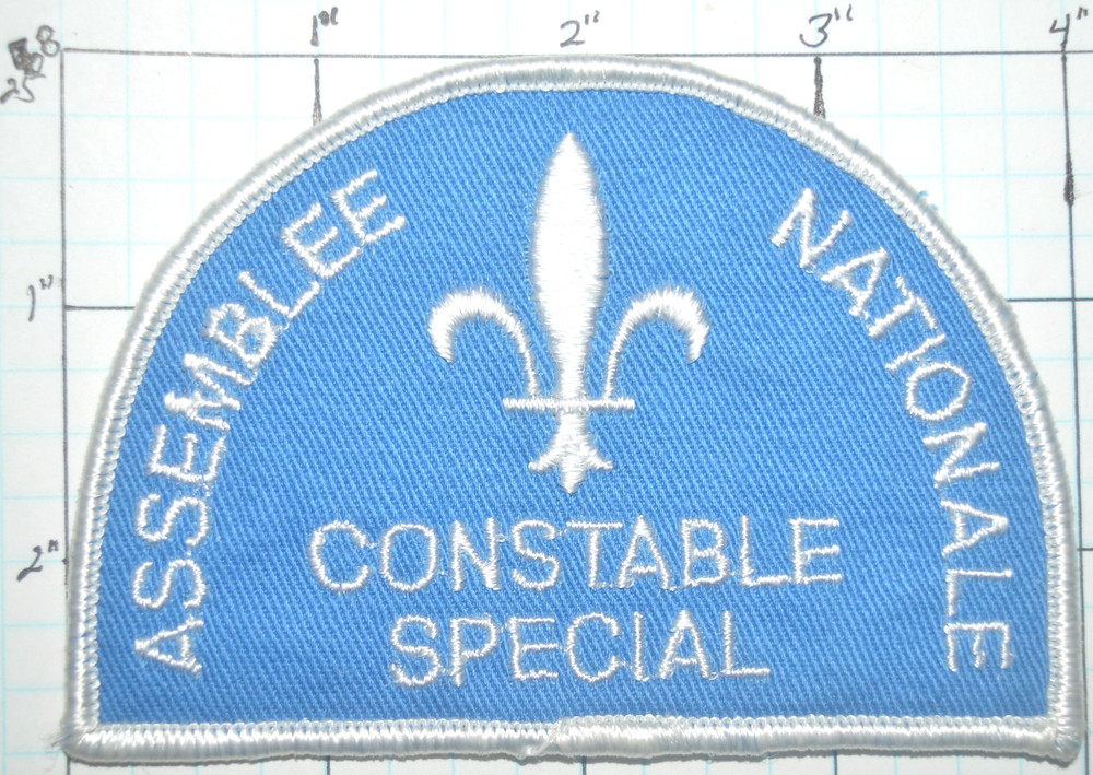 CANADA, ASSEMBLEE NATIONALE CONSTABLE SPECIAL POLICE DEPT PATCH