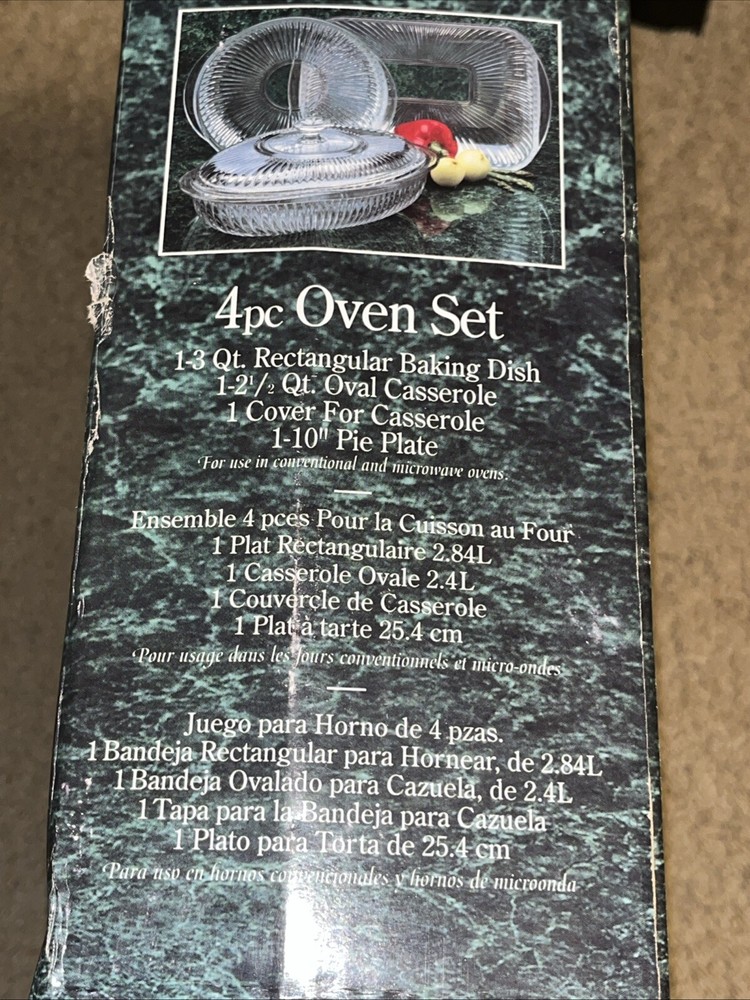 Elegance four piece ovenware set