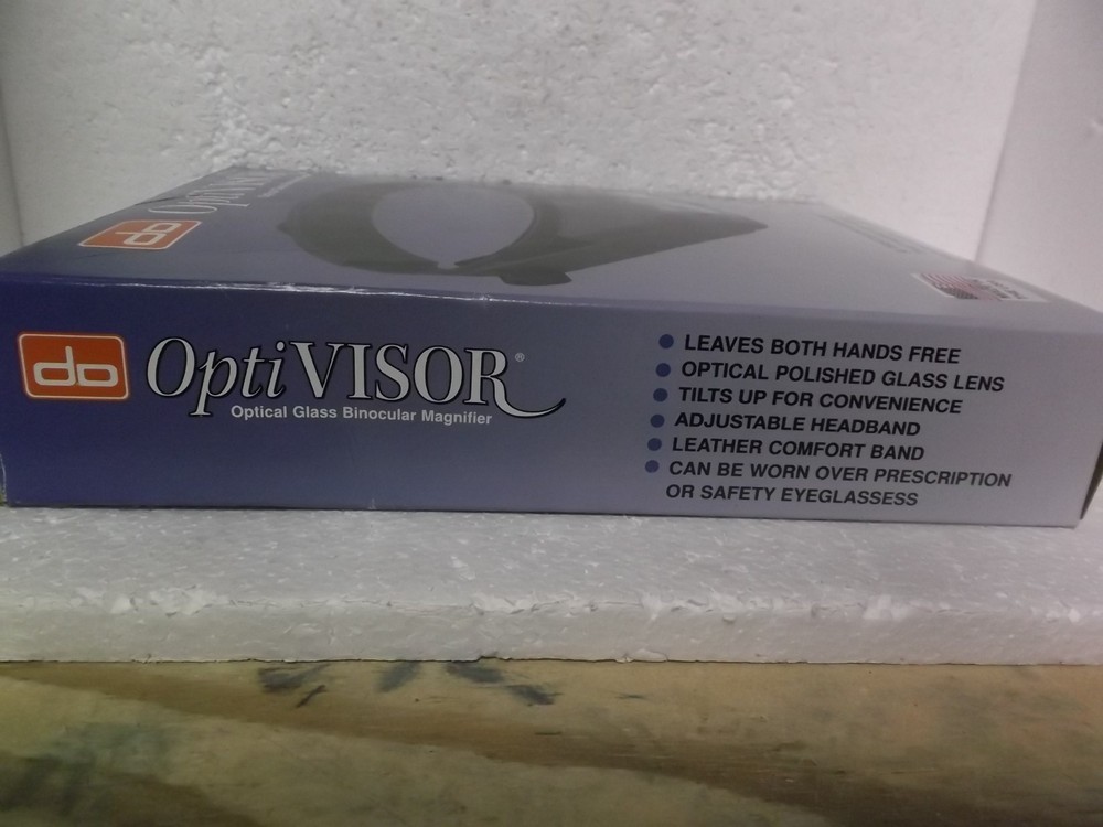 DO OPTI VISOR OPTICAL GLASS BINOCULAR MAGNIFIER
