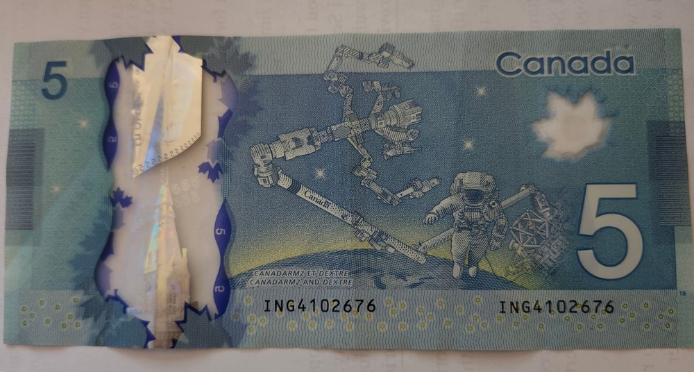 2013 $5 Canada Bank Notes (Two bills)