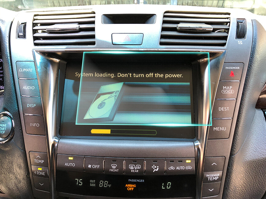 Crystal Clear Screen Protector for 2011 Lexus LS460 Vehicle Navigation