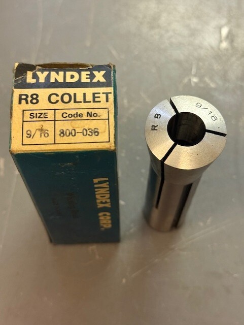 Lyndex 9/16" Round R8 Collet 800-036