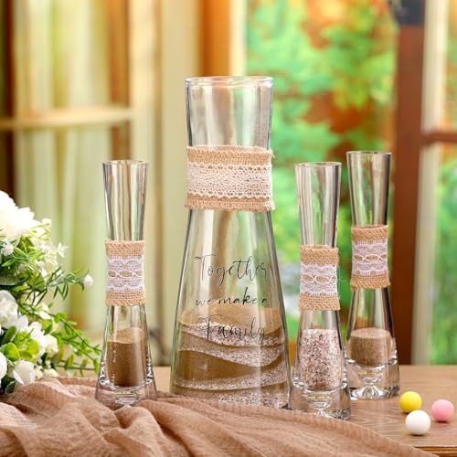Unity Sand for Wedding Ceremony Set Include Ceremony Vase, Sand, Cork Rustic